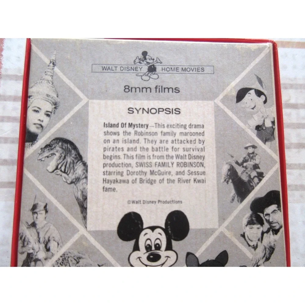 DISNEY HOME MOVIES Vtg 1950s 8MM FILM ISLAND of MYSTERY - SWISS FAMILY ROBINSON